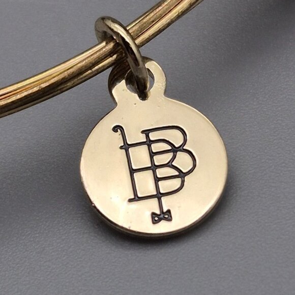 Bourbon & Bowties Gold Tone Bangle Bracelet 2 Cent Euro Coins Wire Wrap Unique - Picture 5 of 5